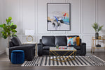 Icon Leather Sofa - Black