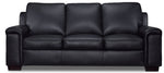 Icon Leather Sofa - Black