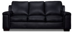 Icon Leather Sofa - Black
