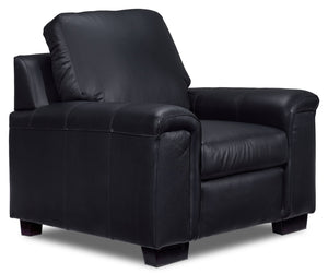 Icon Leather Chair - Black