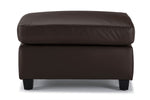 Icon Leather Ottoman - Mocha