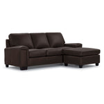 Icon Leather Sofa Chaise - Mocha
