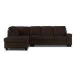 Icon Leather 2-Piece Sectional with Left Facing Chaise - Mocha
