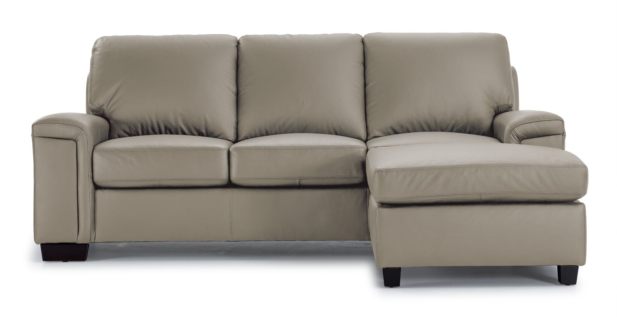 Icon Leather Sofa Chaise - Cloud Grey