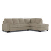 Icon Leather 2-Piece Sectional with Right Facing Chaise - Cloud Grey