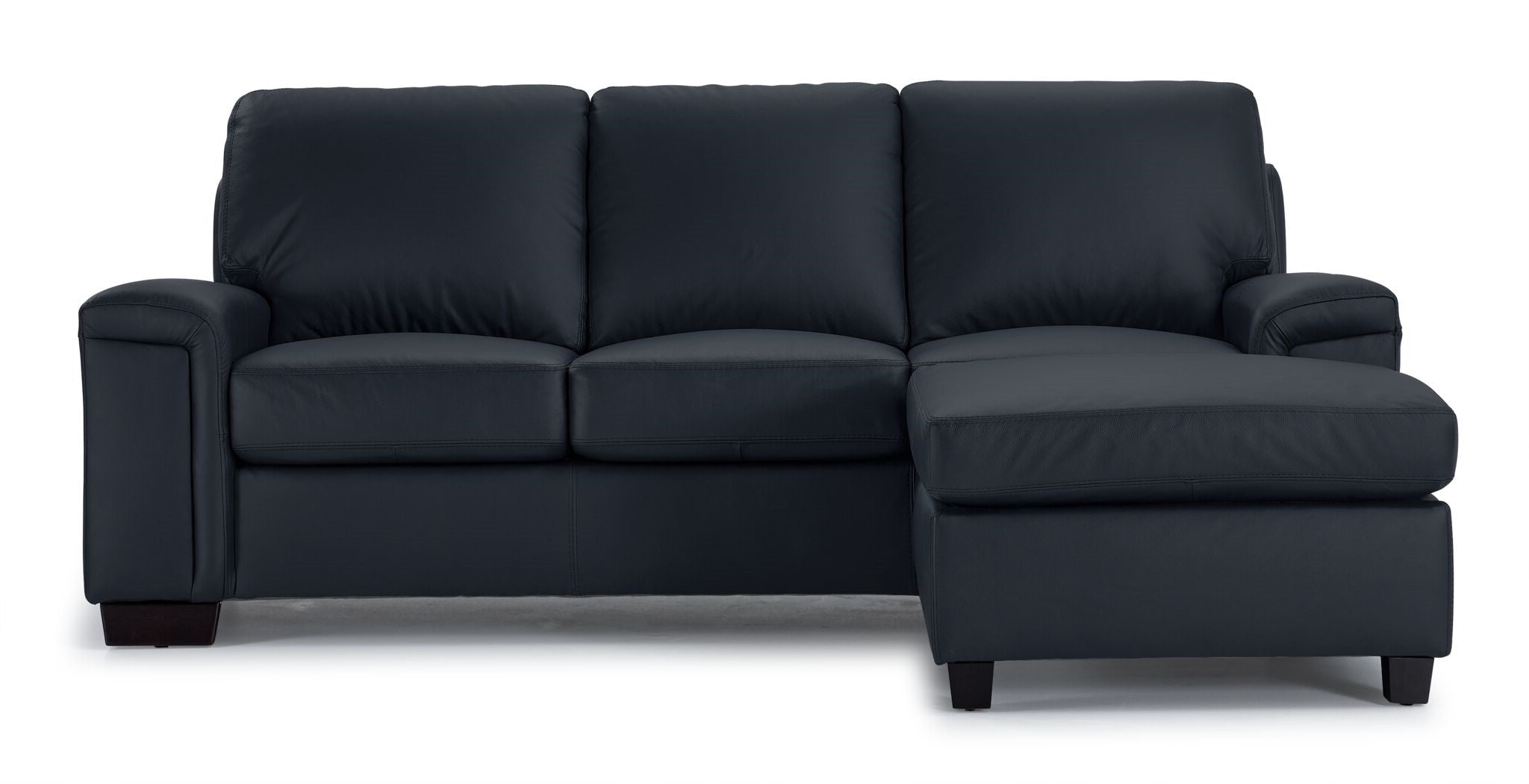 Icon Leather Sofa Chaise - Navy
