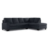 Icon Leather 2-Piece Sectional with Right Facing Chaise - Navy