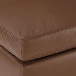 Icon Leather Ottoman - Saddle