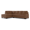 Icon Leather 2-Piece Sectional with Left Facing Chaise - Saddle