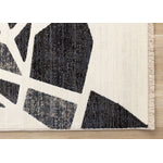 In Harmony 5'3" x 7'10" Shattered Glass Design Area Rug - Cream, Blue, Red
