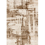 In Harmony 5'3" x 7'7" Organic Distressed Design Area Rug - Cream, Brown