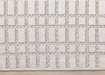 Woven Balance 7'10" x 10'6" Intricate Grid Design Area Rug - White, Taupe