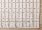Woven Balance 6'7" x 9'6" Intricate Grid Design Area Rug - White, Taupe