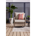 Isla Outdoor Swivel Chair - Grey, Beige