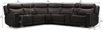 Jackson Leather 6-Piece Power Reclining Sectional with Heat and Massage - Charcoal