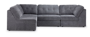 Jayce 4-Piece Modular Sectional - Grey