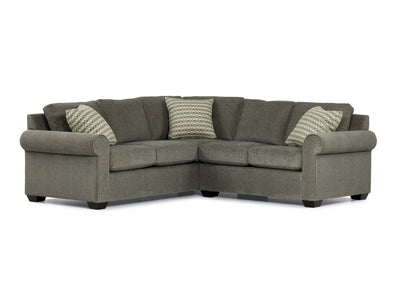Jayden 2-Piece Sectional with Right-Facing Loveseat - Patina Dark Grey