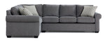 Jayden 2-Piece Sectional with Right-Facing Sofa - Patina Dark Grey