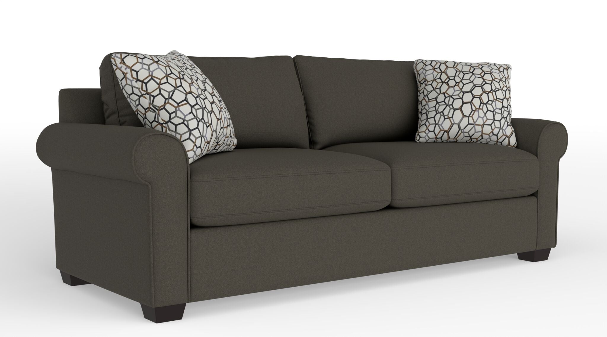 Jayden 2-Piece Sectional with Right-Facing Sofa - Dark Grey | Leon's