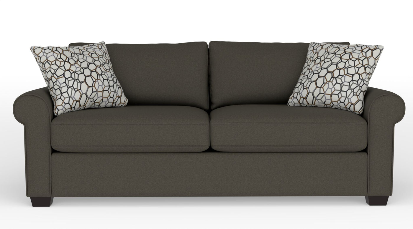 Jayden Queen Sofa Bed with Innerspring Mattress - Arlo Brown