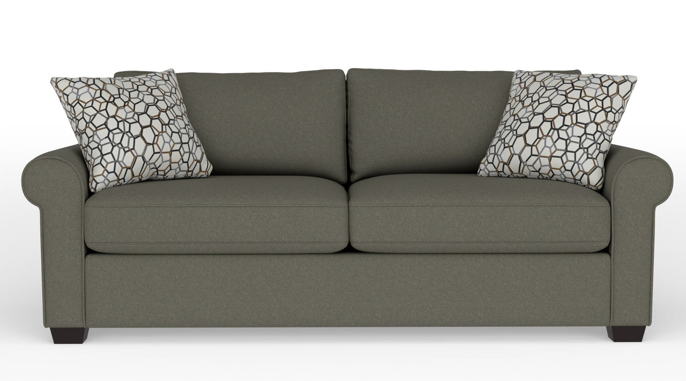 Jayden Queen Sofa Bed with Innerspring Mattress - Flax Brown