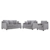Jessica Sofa, Loveseat and Chair Set - Dove