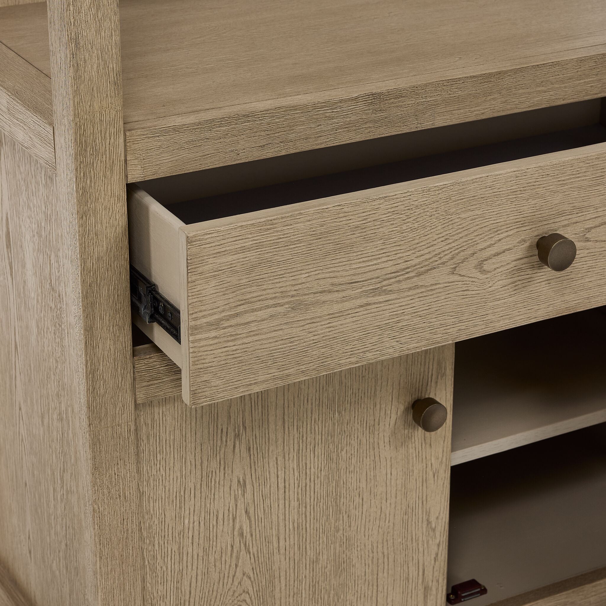 Joliette 3-Piece Entertainment Wall Unit - Light Tan