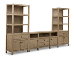 Joliette 3-Piece Entertainment Wall Unit - Light Tan