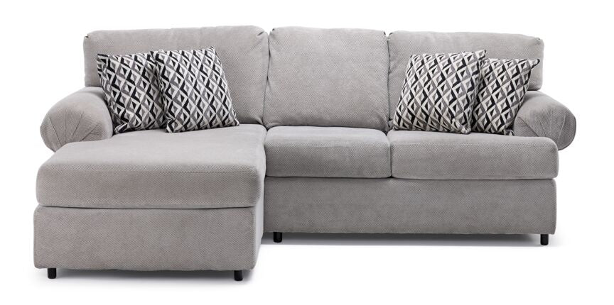 Jupiter 2-Piece Sectional with Left-Facing Chaise - Ash Grey