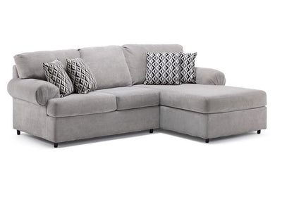 Jupiter 2-Piece Sectional with Right-Facing Chaise - Ash