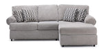 Jupiter 2-Piece Sectional with Right-Facing Chaise - Ash Grey