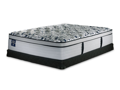Sealy Posturepedic® Palatial Crest® Tenley II Medium Eurotop Full Mattress and Low Profile Boxspring Set