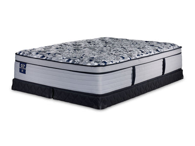 Sealy Posturepedic® Palatial Crest® Tenley II Medium Eurotop Queen Mattress and Low Profile Split Boxspring Set