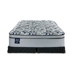 Sealy Posturepedic® Palatial Crest® Tenley II Medium Eurotop King Mattress and Low Profile Split Boxspring Set
