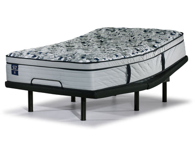 Sealy Posturepedic® Palatial Crest® Kamden II Firm Eurotop Full Mattress and L2 Motion Pro Adjustable Base