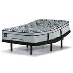 Sealy Posturepedic® Palatial Crest® Tenley II Medium Eurotop Full Mattress and L2 Motion Pro Adjustable Base