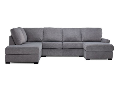 Kaylin 4-Piece Sectional with Right-Facing Chaise - Grey