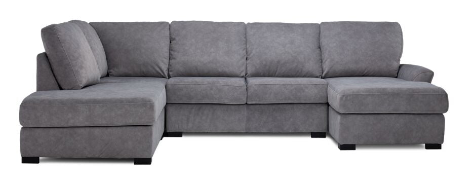 Kaylin 4-Piece Sectional with Right-Facing Chaise - Grey