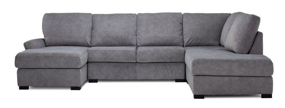 Kaylin 4-Piece Sectional with Left-Facing Chaise - Grey