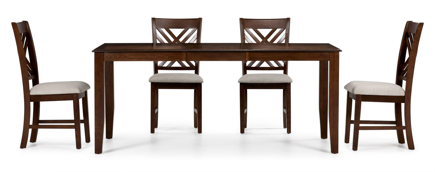 Kai 5-Piece Extendable Dining Set - Brown