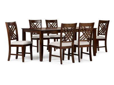 Kai 7-Piece Extendable Dining Set - Brown