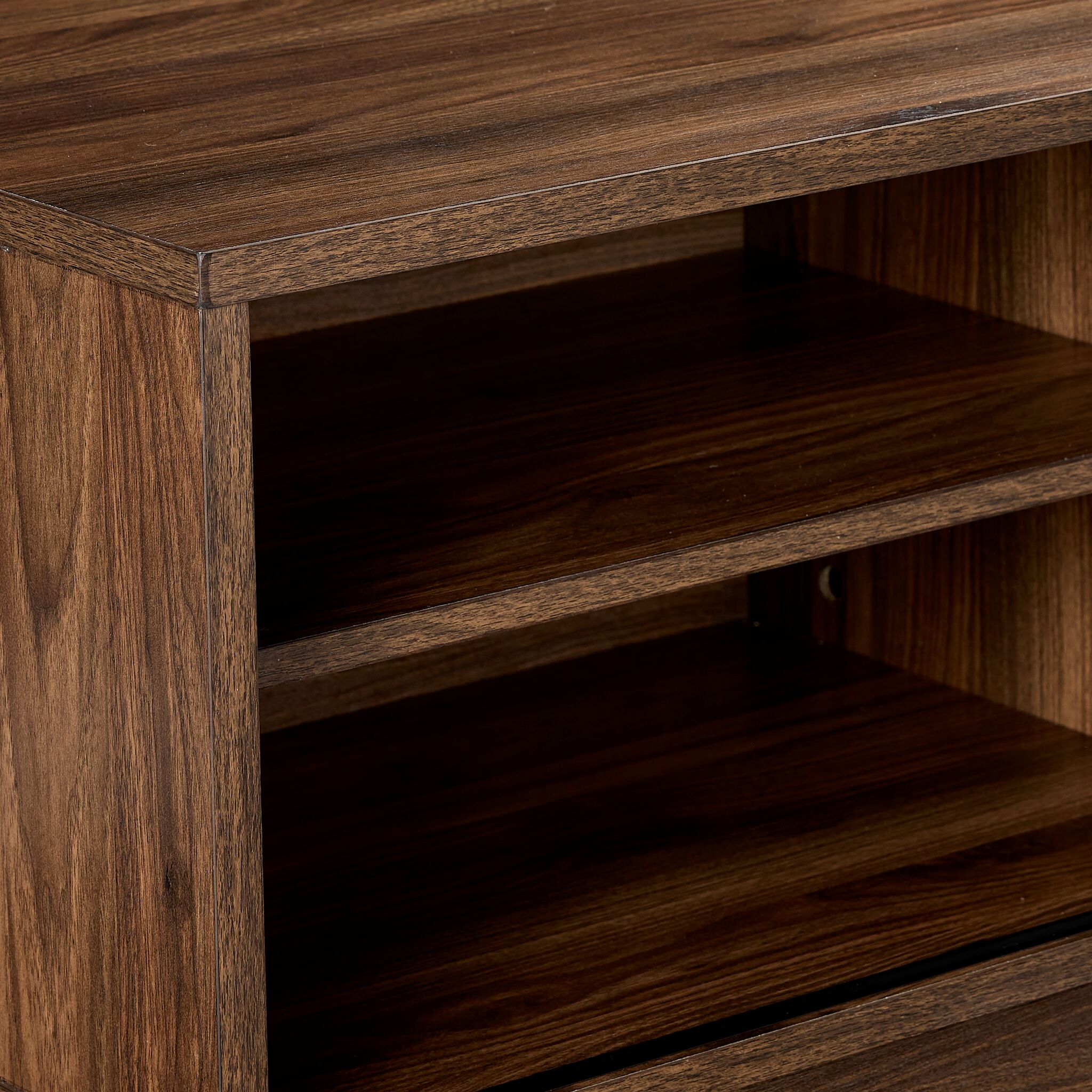 Karlee 63" TV Stand - Walnut Brown