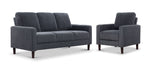 Karlstad Sofa and Chair Set - Grey
