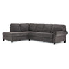 Kasey 2-Piece Sectional with Left Facing Chaise - Grey