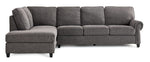 Kasey 2-Piece Sectional with Left Facing Chaise - Grey