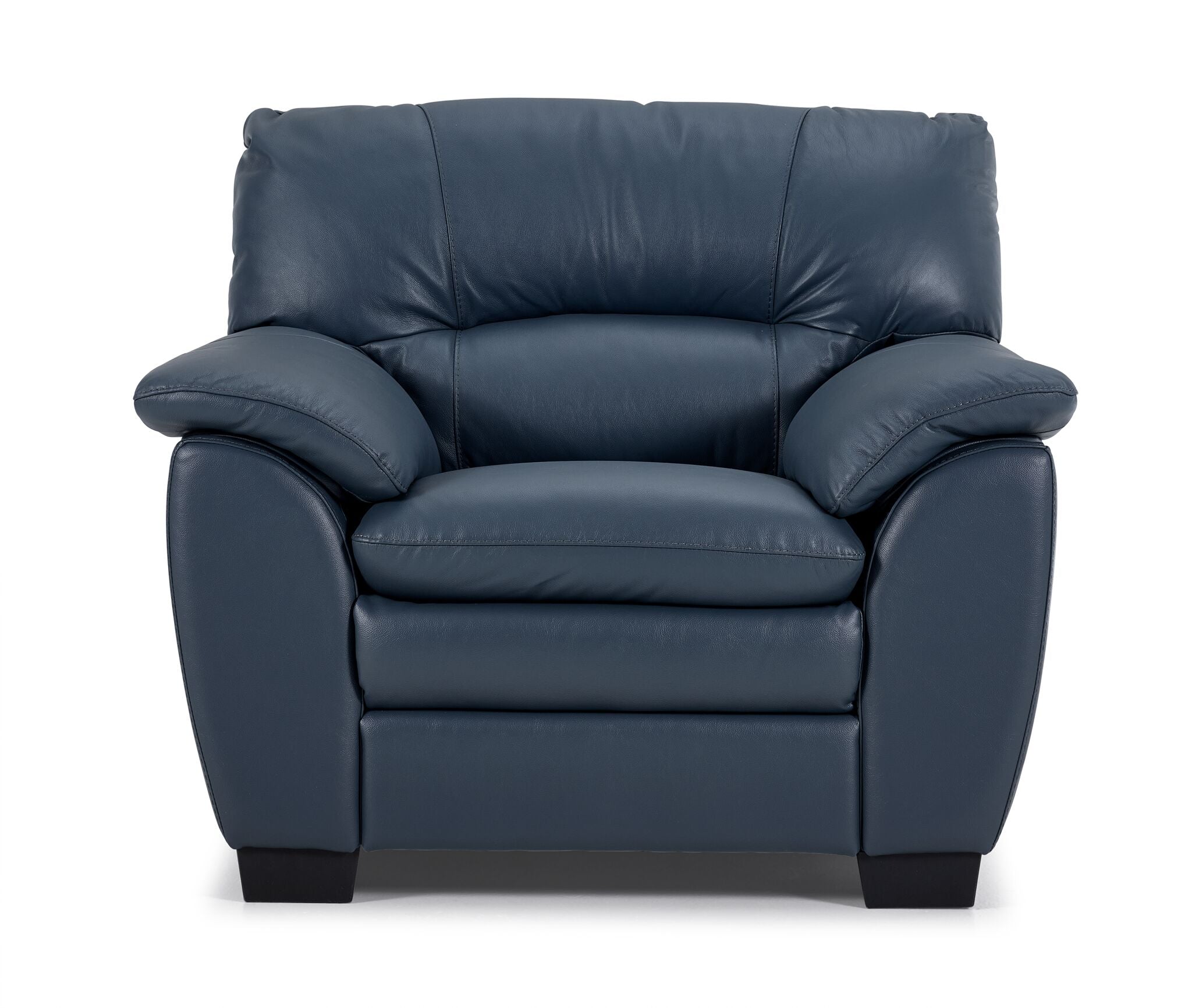 【kawais】 leather chair seat<garbon>_navy Kendrick Leather Chair - Blue | Leon's