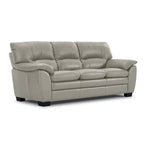 Kendrick Leather Sofa - Silver Grey