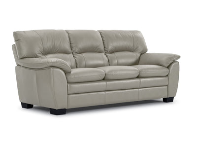 Kendrick Leather Sofa - Silver Grey
