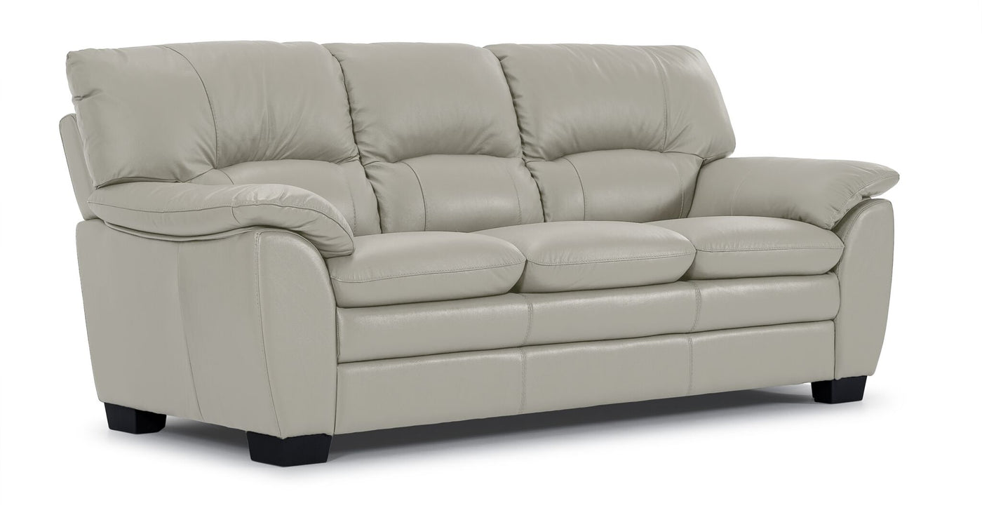 Kendrick Leather Sofa and Loveseat Set - Beige