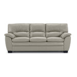 Kendrick Leather Sofa - Silver Grey